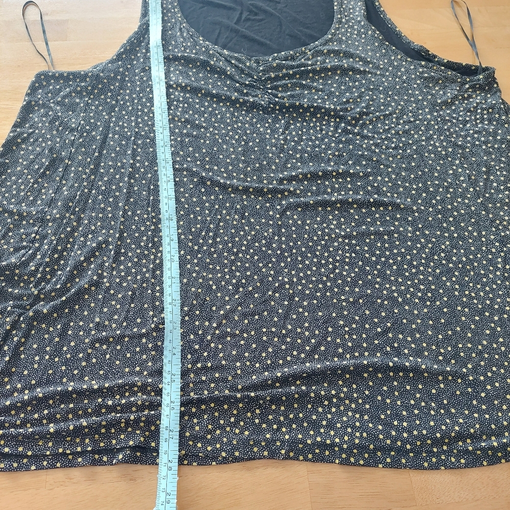 Pennington's In Every Story Black and Yellow Polka Dot Sleeveless Plus Size 2X - Picture 10 of 10